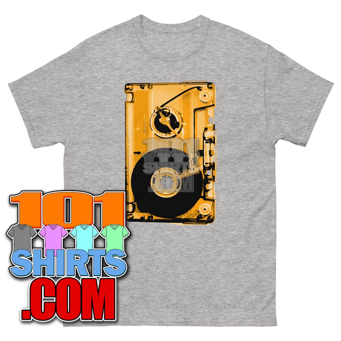Audio Cassette Tape Retro VINTAGE MUSIC Mixtape 70S 80S 90S T-Shirt - 101SHIRTS
