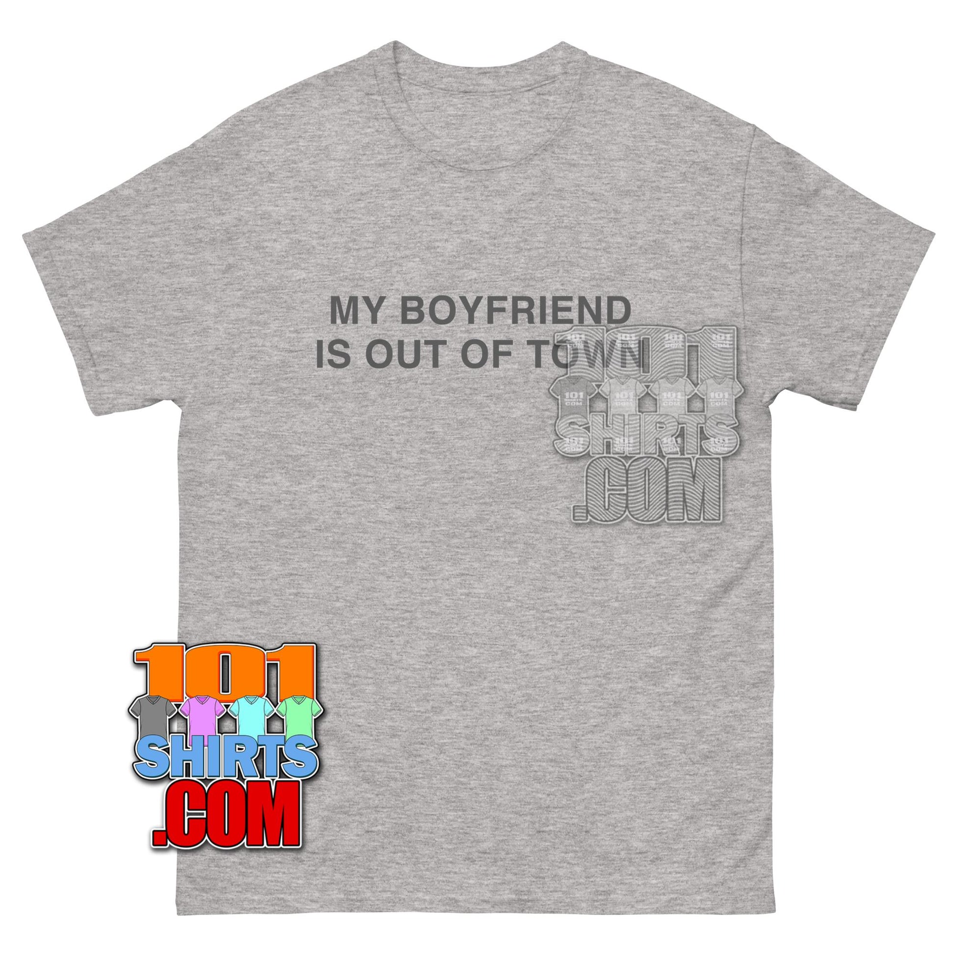 Drew Barrymore My Boyfriend is Out of Town Funny Meme T-Shirt