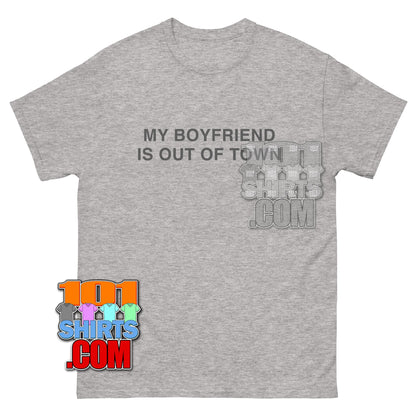 Drew Barrymore My Boyfriend is Out of Town Funny Meme T-Shirt