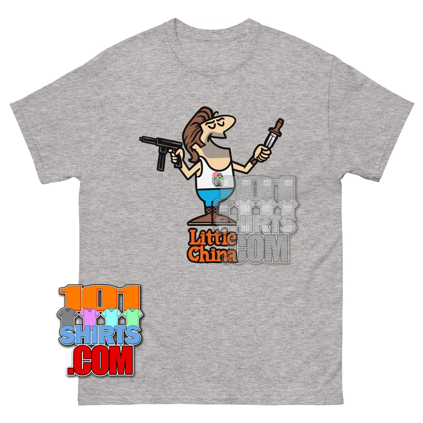 Big Trouble in Little China Movie Little Caesars Pizza Funny Meshup T-Shirt