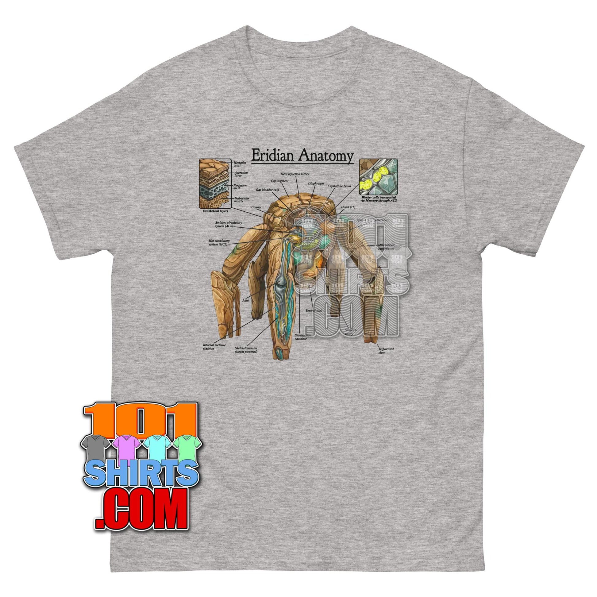 Project Hail Mary Movie Eridian Anatomy Rocky Alien T-Shirt