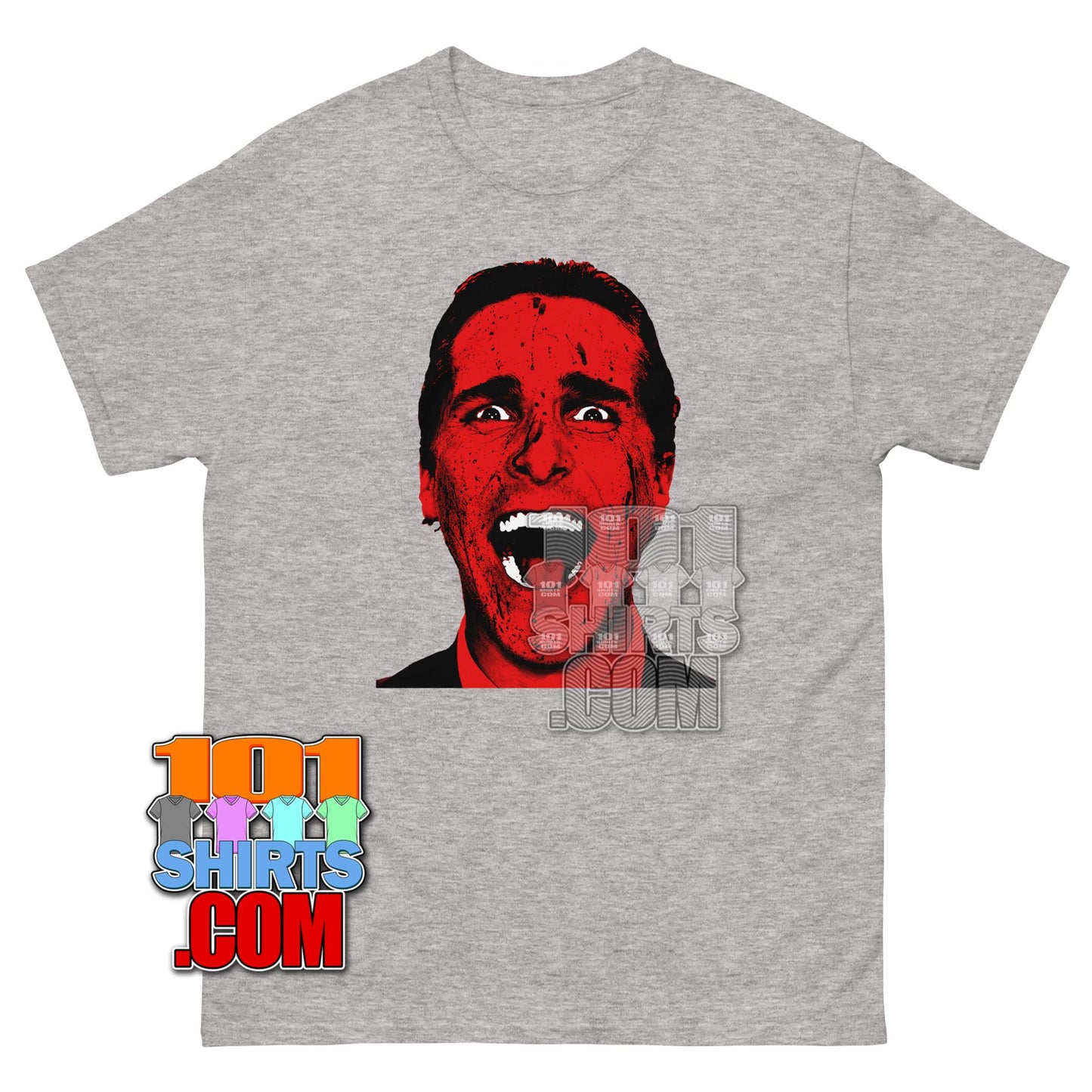 Patrick Bateman Christian Bale Bloody Face American Psycho Movie T-Shirt