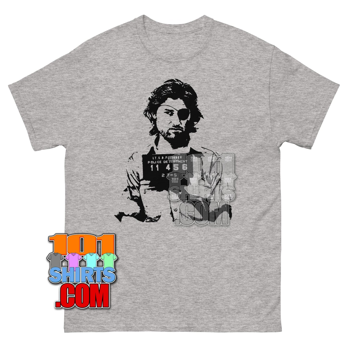 Snake Plissken Mugshot Escape From New York Movie Graphic T-Shirt