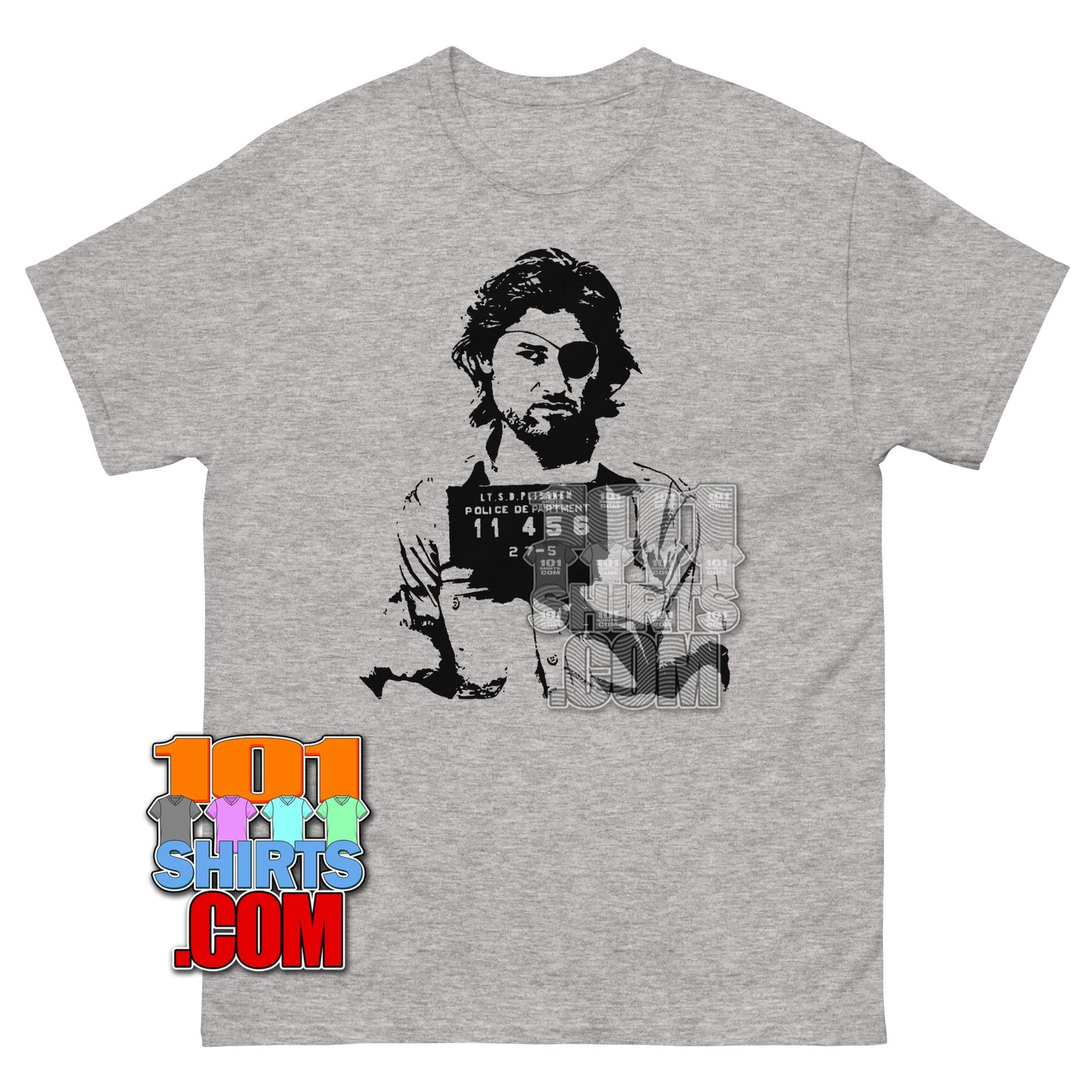 Snake Plissken Mugshot Escape From New York Movie Graphic T-Shirt