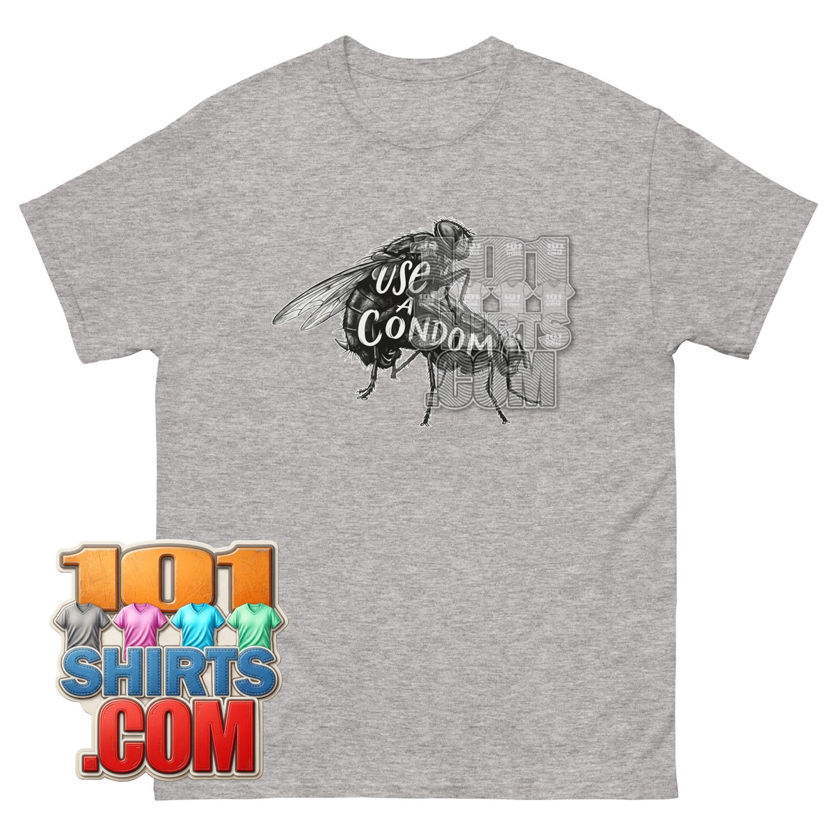 Use A Condom T-Shirt Funny Mating Flies Safe Sex Graphic