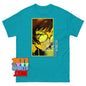 Kawaii Anime Girl T-Shirt Aesthetic Green Glasses Japanese Streetwear
