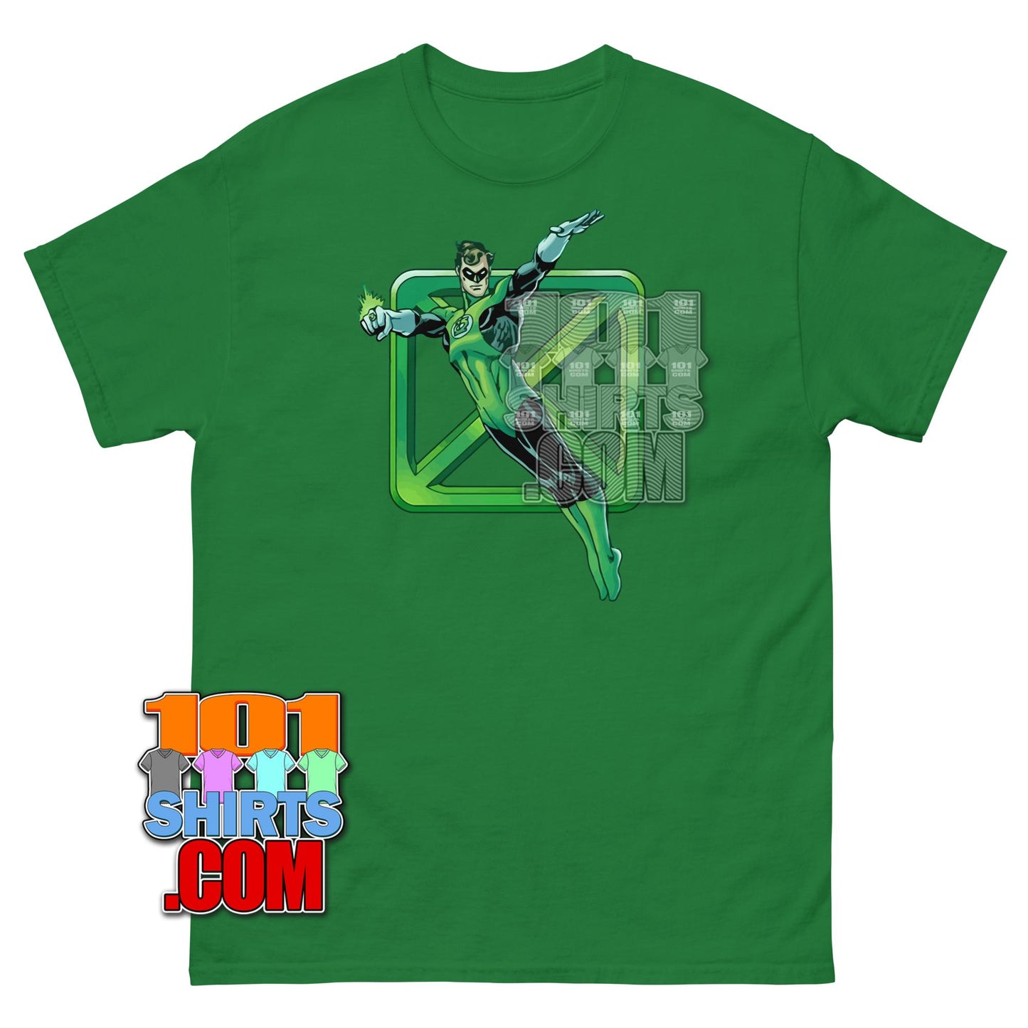 The Big Bang Theory Sheldon Cooper Green Lantern Cross T-Shirt