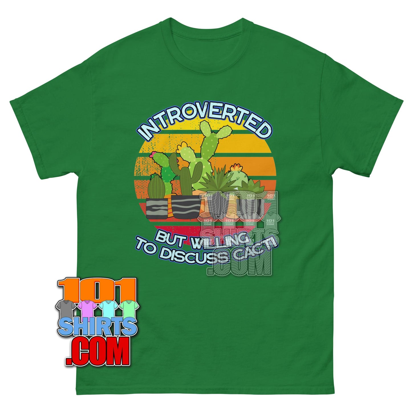 Introvert Cacti T-Shirt Funny Succulent Plant Lover Graphic Tee
