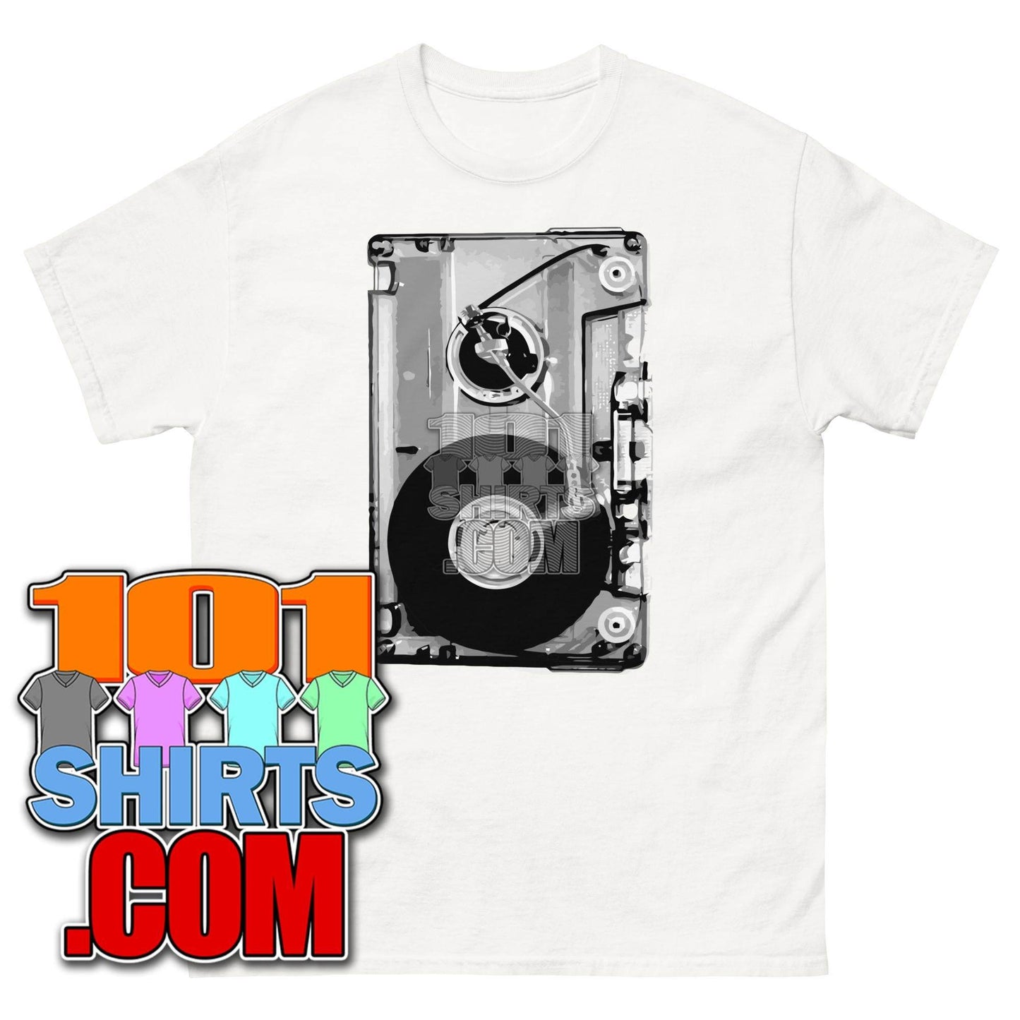 Audio Cassette Tape Retro VINTAGE MUSIC Mixtape 70S 80S 90S T-Shirt - 101SHIRTS