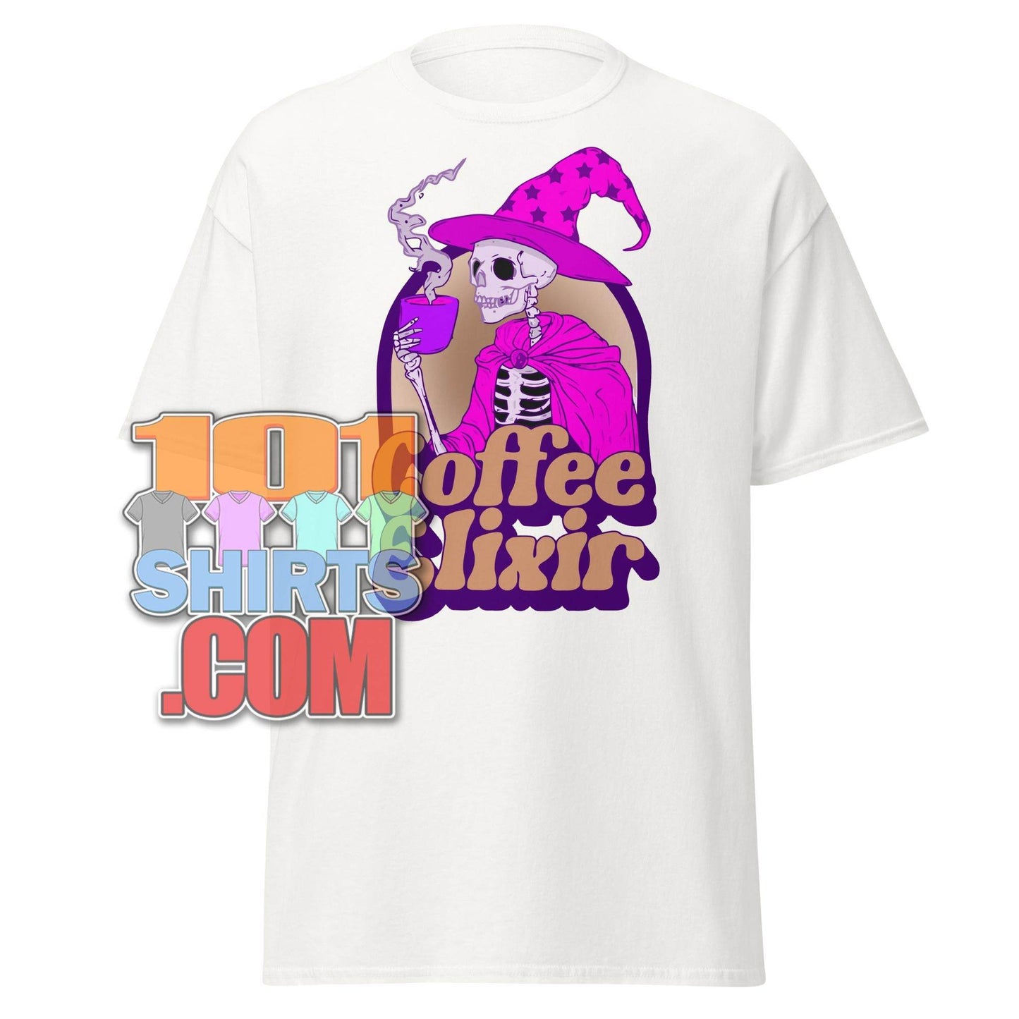 Coffee Elixir Your Magic Brew T-Shirt - Spooky, Mystical, & Perfect for Coffee Wizards! Tee - 101SHIRTS