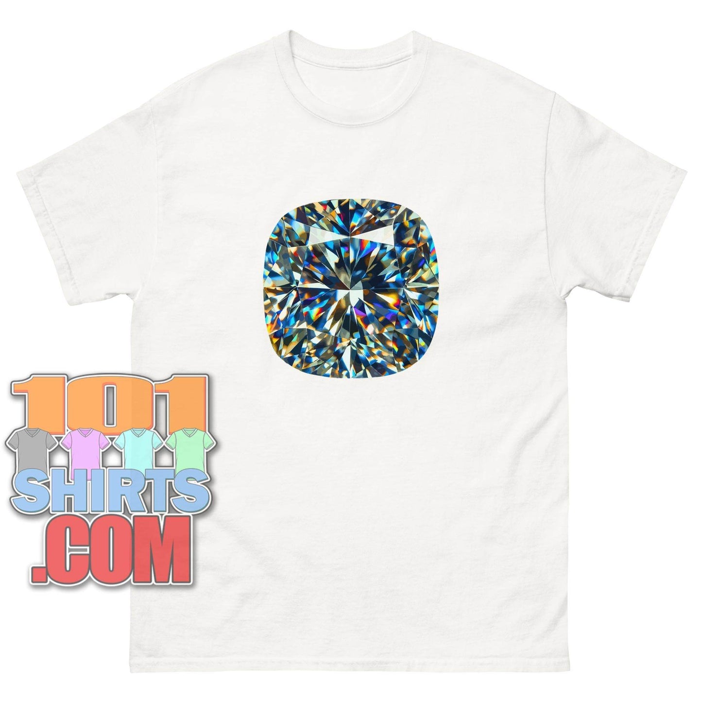 Big Diamond Colorful Graphic T-Shirt - 101SHIRTS