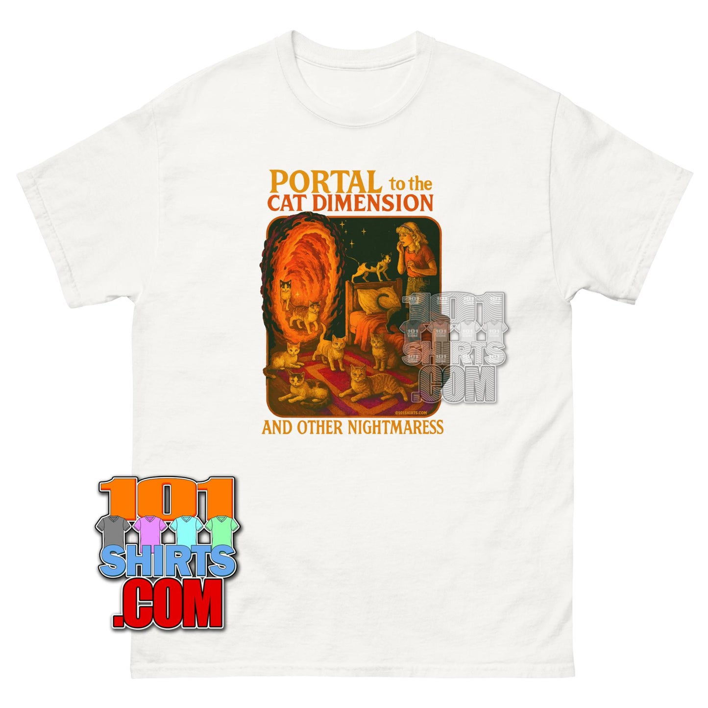 Funny Cat Portal T-Shirt - Portal to the Cat Dimensions Tee