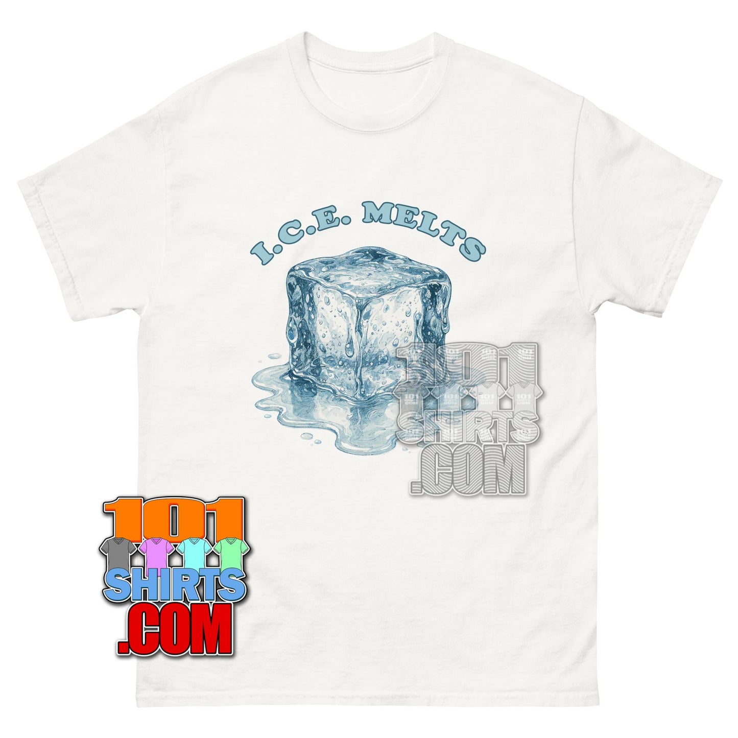 I.C.E. Melts ! Immigration Political T-Shirt