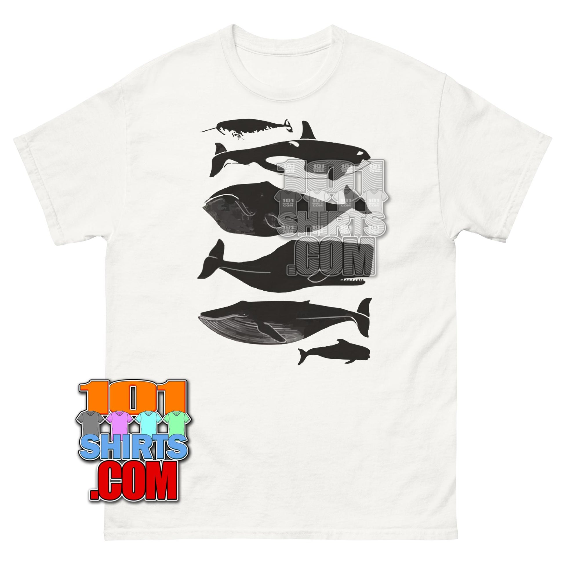 Whale Species Vintage T-Shirt Ocean Marine Biology Gift