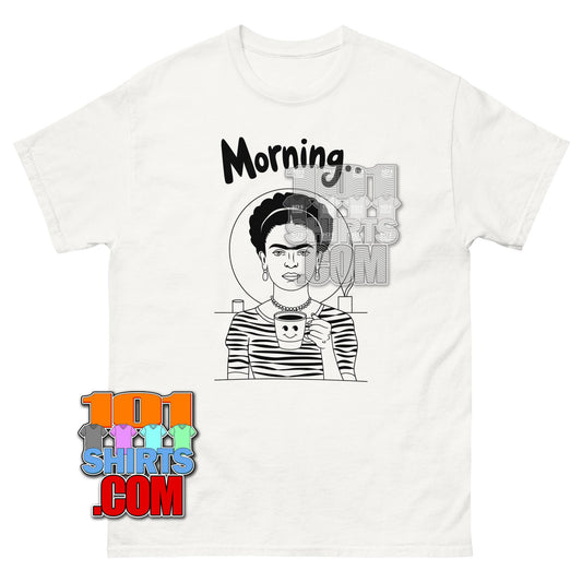 Frida Kahlo Coffee Morning Artist Gift Tee T-Shirt Surreal Art