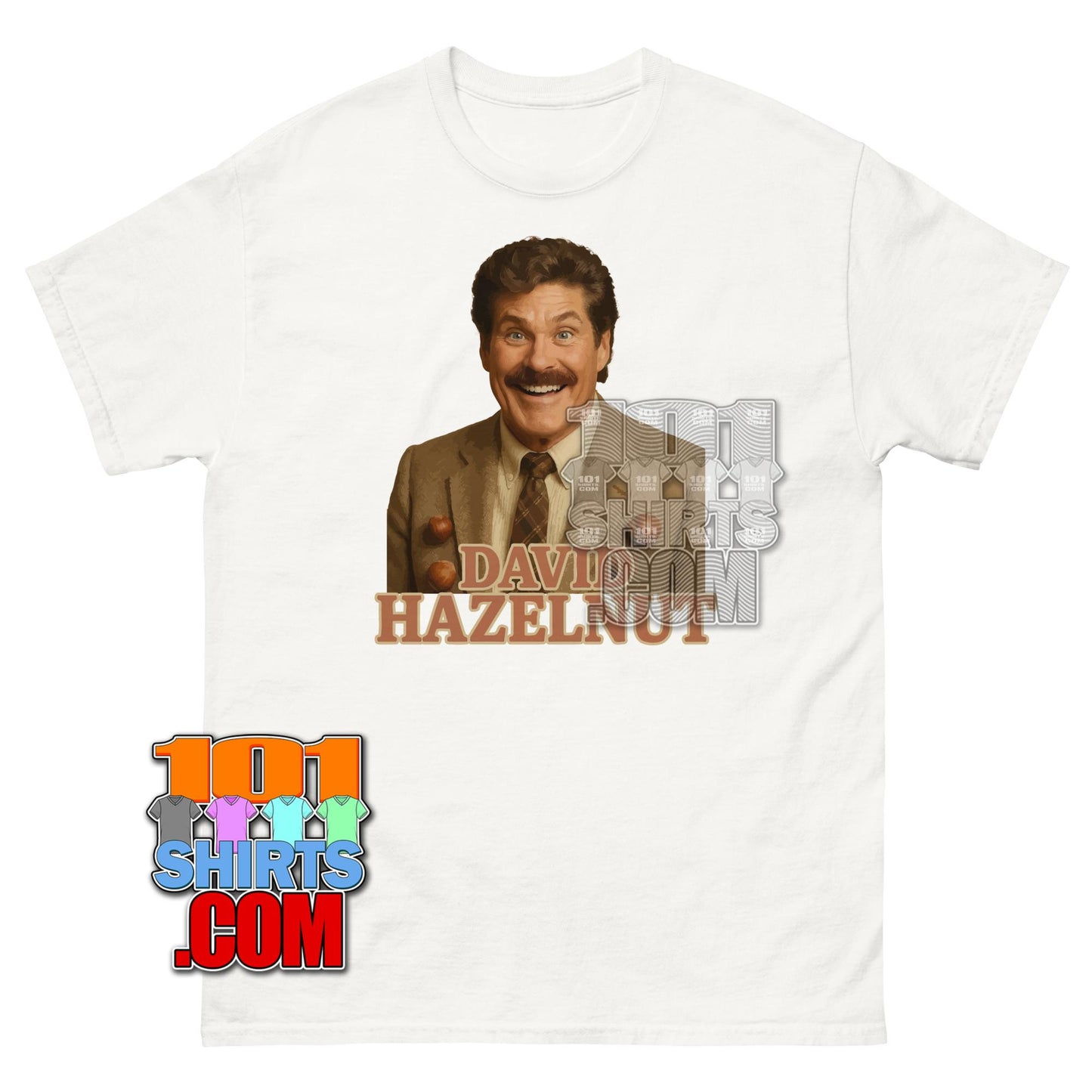 David Hazelnut Parody T-Shirt Funny David Hasselhoff Meme Gift Tee