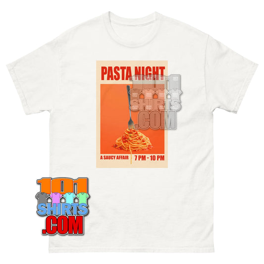 Pasta Night T-Shirt Funny Retro Italian Food Saucy Affair Tee