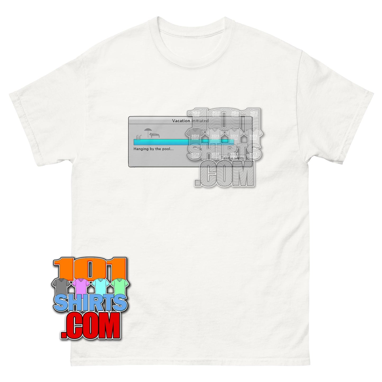 Funny Vacation Initiated Pool Loading Bar Summer Holiday T-Shirt