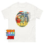 Funny Space Cats Astronaut T-Shirt Retro Sci-Fi Kitten Galaxy Tee