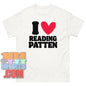 I Love Reading Patten T-Shirt Funny Poetry Literature Scholar Gift Tee