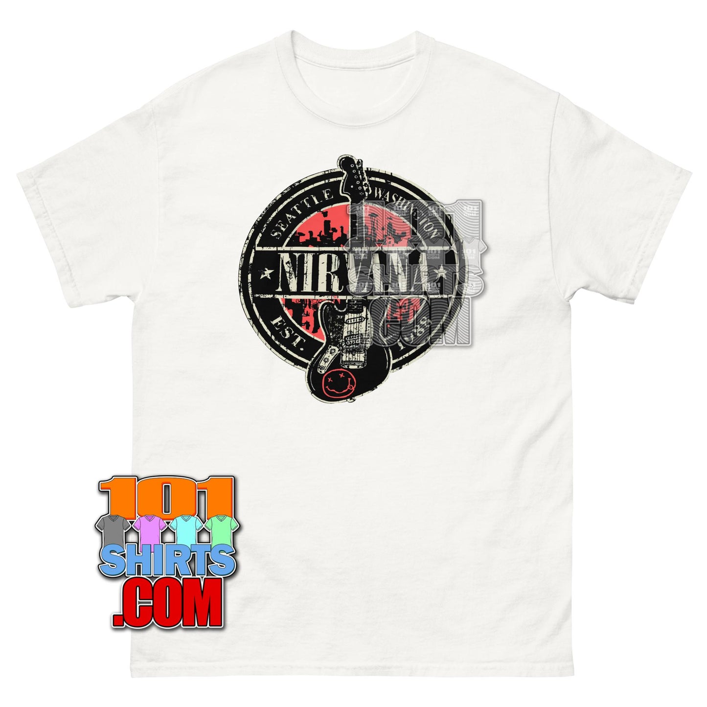 Nirvana Grunge Band Seattle Washington Est. 1988 Vintage T-Shirt