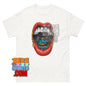 Surreal Turntable Mouth T-Shirt Vinyl Record DJ Music Graphic Tee