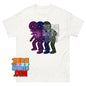 Cosmic Galaxy Figure T-Shirt Trippy Space Stars Graphic Art Tee