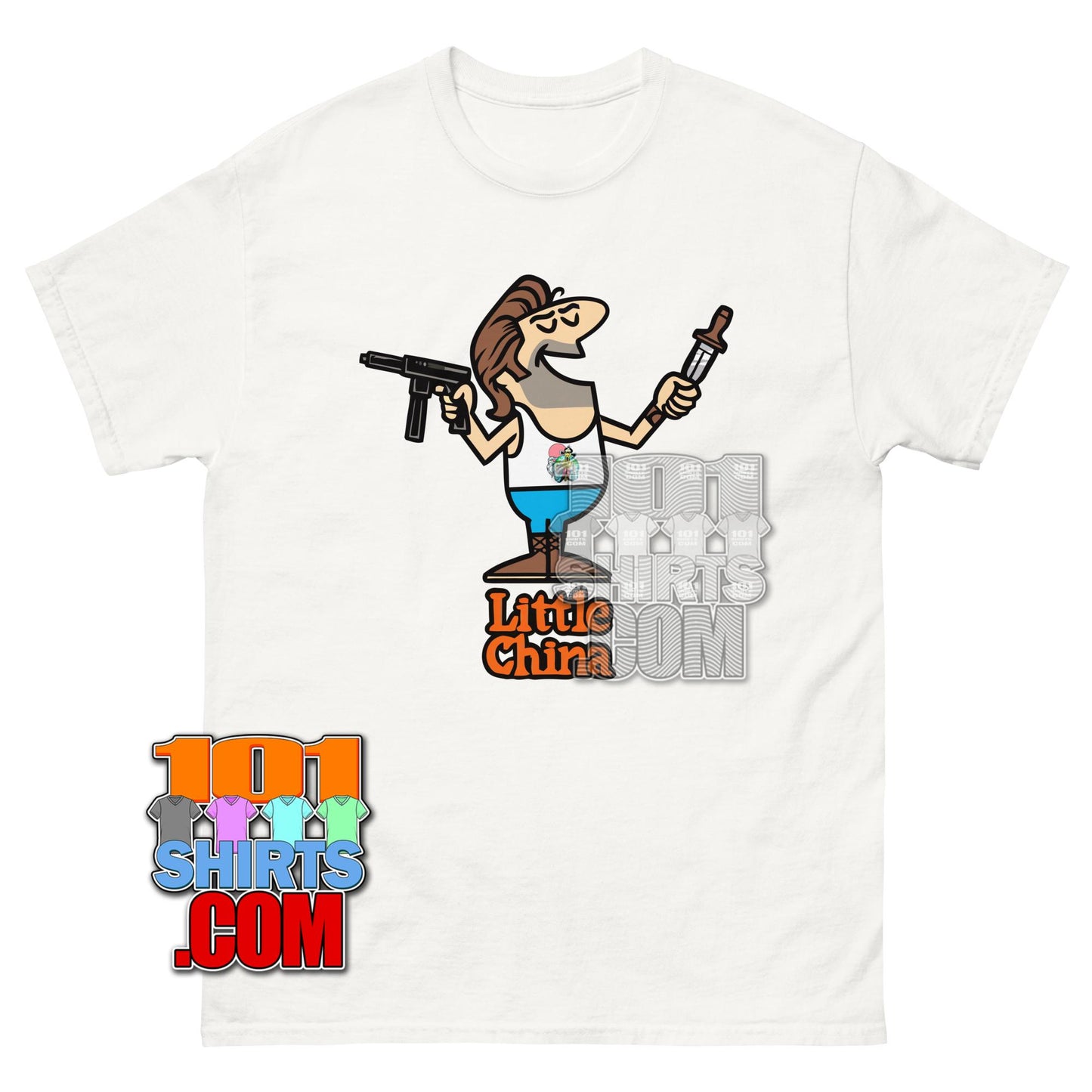 Big Trouble in Little China Movie Little Caesars Pizza Funny Meshup T-Shirt