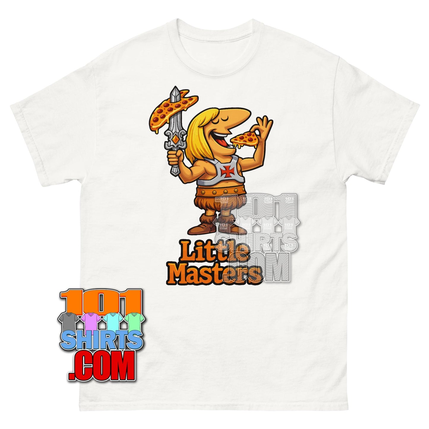 He-Man Masters of the Universe Little Caesars Pizza Mashup T-Shirt