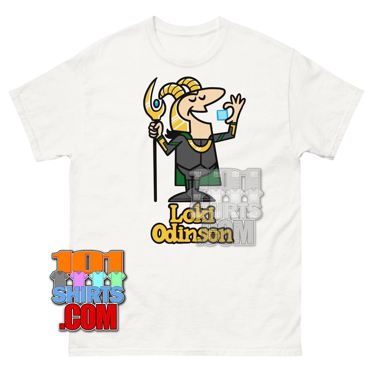 Loki Odinson Marvel Little Caesars Pizza Funny Mashup T-Shirt