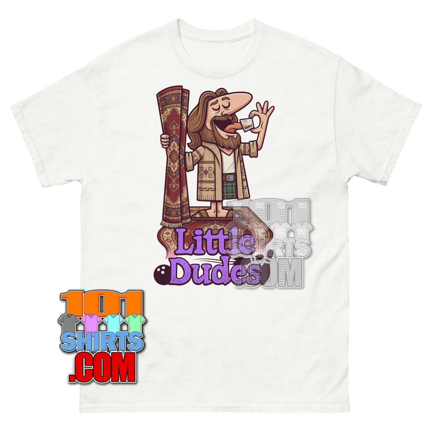 The Big Lebowski The Dude Little Caesars Pizza Funny Mashup T-Shirt