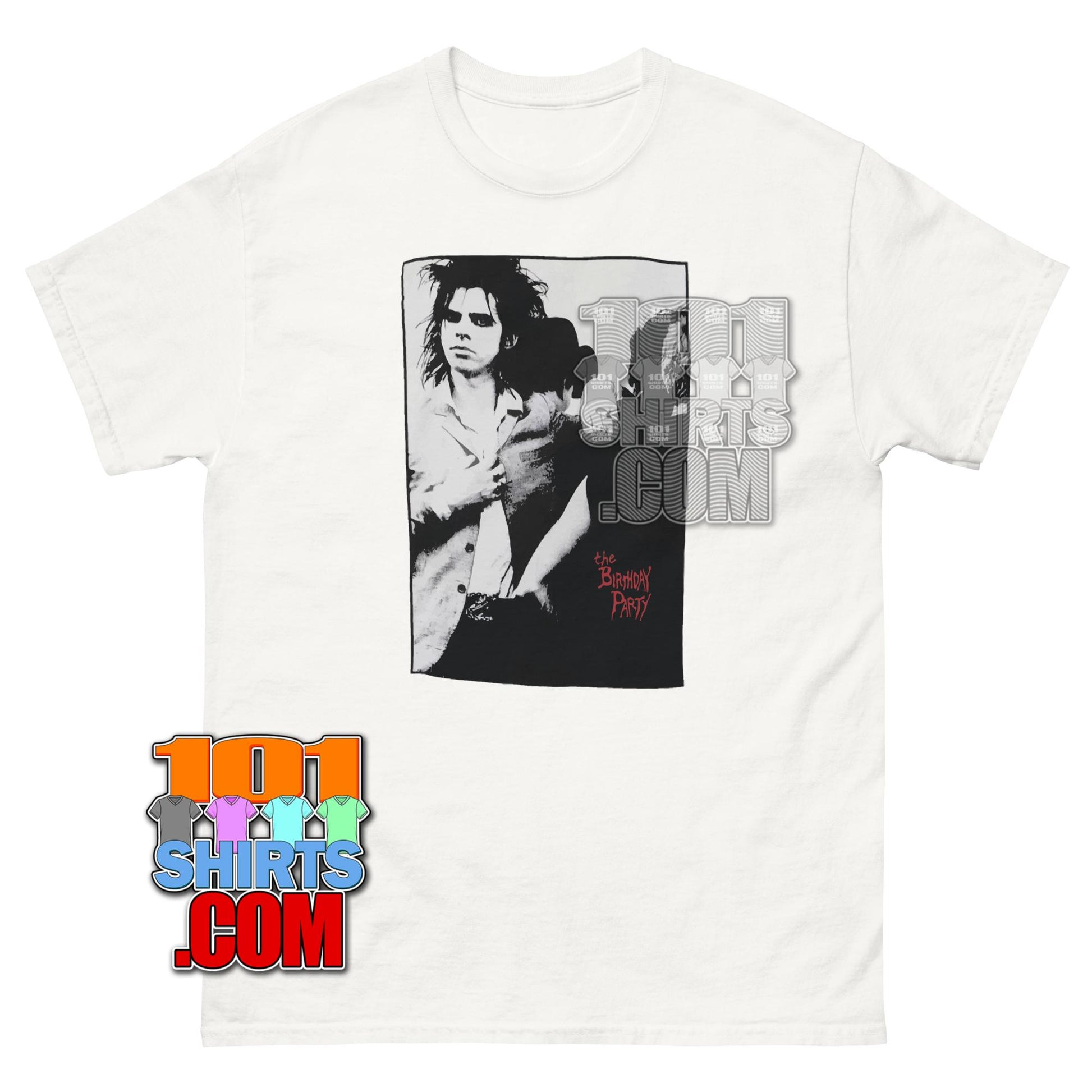 Nick Cave The Birthday Party T-Shirt 80s Vintage Music Replica Tee