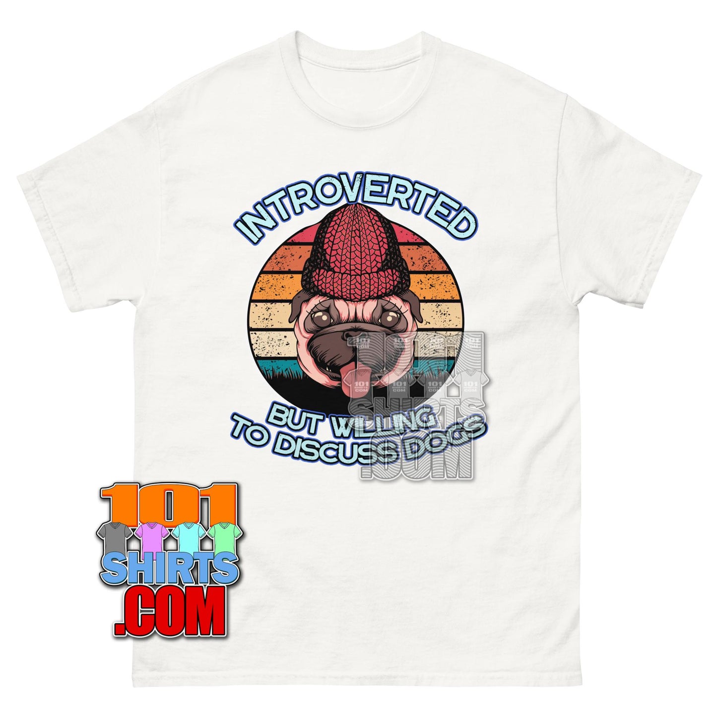 Funny Introvert Dog T-Shirt Shy Golden Retriever Puppy Graphic Tee