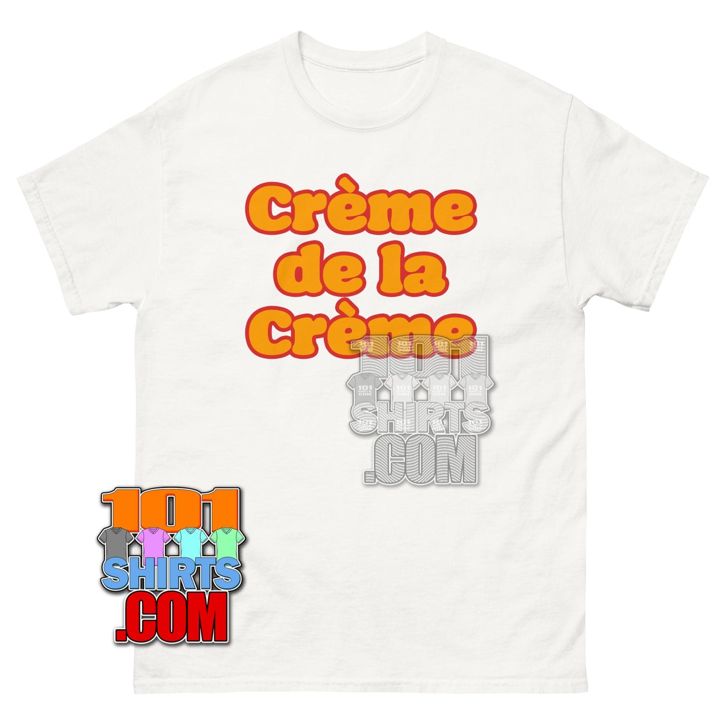 Creme de la Creme Retro Varsity Typography Graphic Tee T Shirt