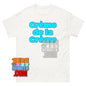Creme de la Creme Y2K Light Blue Typography Graphic Tee T Shirt