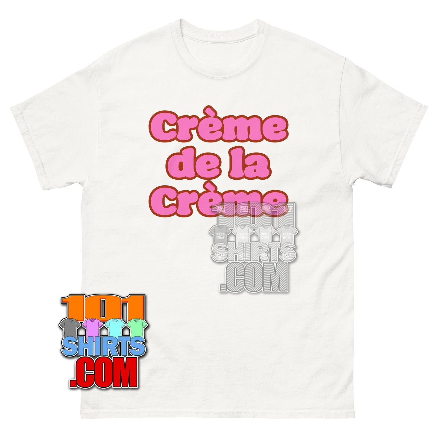 Creme de la Creme Burgundy Typography Graphic Tee T Shirt