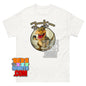 Cute T Rex Dinosaur Drinking Coffee Graphic Tee T Shirt