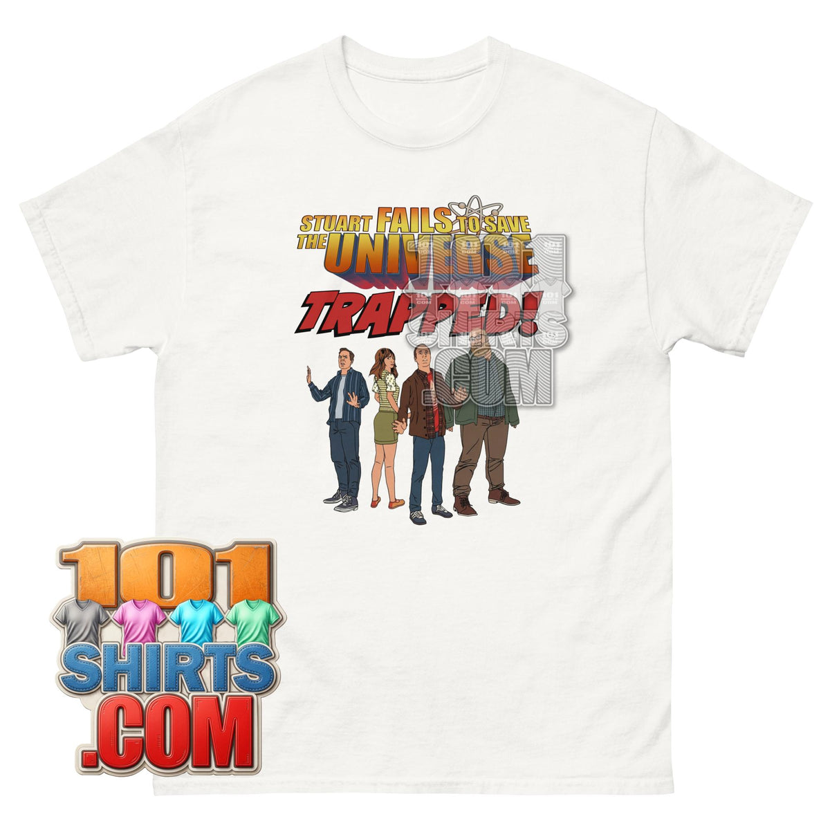 Stuart Fails to Save the Universe Stuart Bloom Trapped Comic T-Shirt