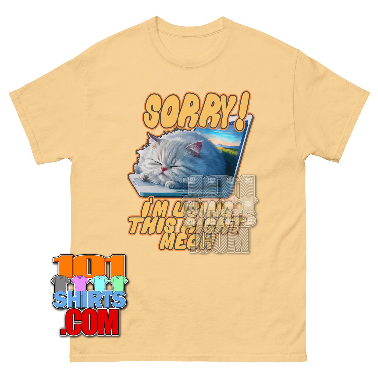 I'm Using This Right Meow T-Shirt Funny Cat Pun Graphic Tee