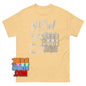 Cool New York City NYC Faux Masking Tape Print T-Shirt
