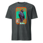 101SHIRTS charcoal gray tee with bold colorful gorilla streetwear t-shirt graphic showing gorilla in sneakers