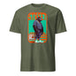 101SHIRTS olive green gorilla streetwear t-shirt with graphic gorilla in sneakers and bold colors