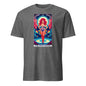 Gray 101SHIRTS drag queen tarot t-shirt featuring vibrant tarot card style drag queen illustration
