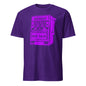 Purple vintage slot machine t-shirt with winner and bad luck graphic by 101SHIRTS