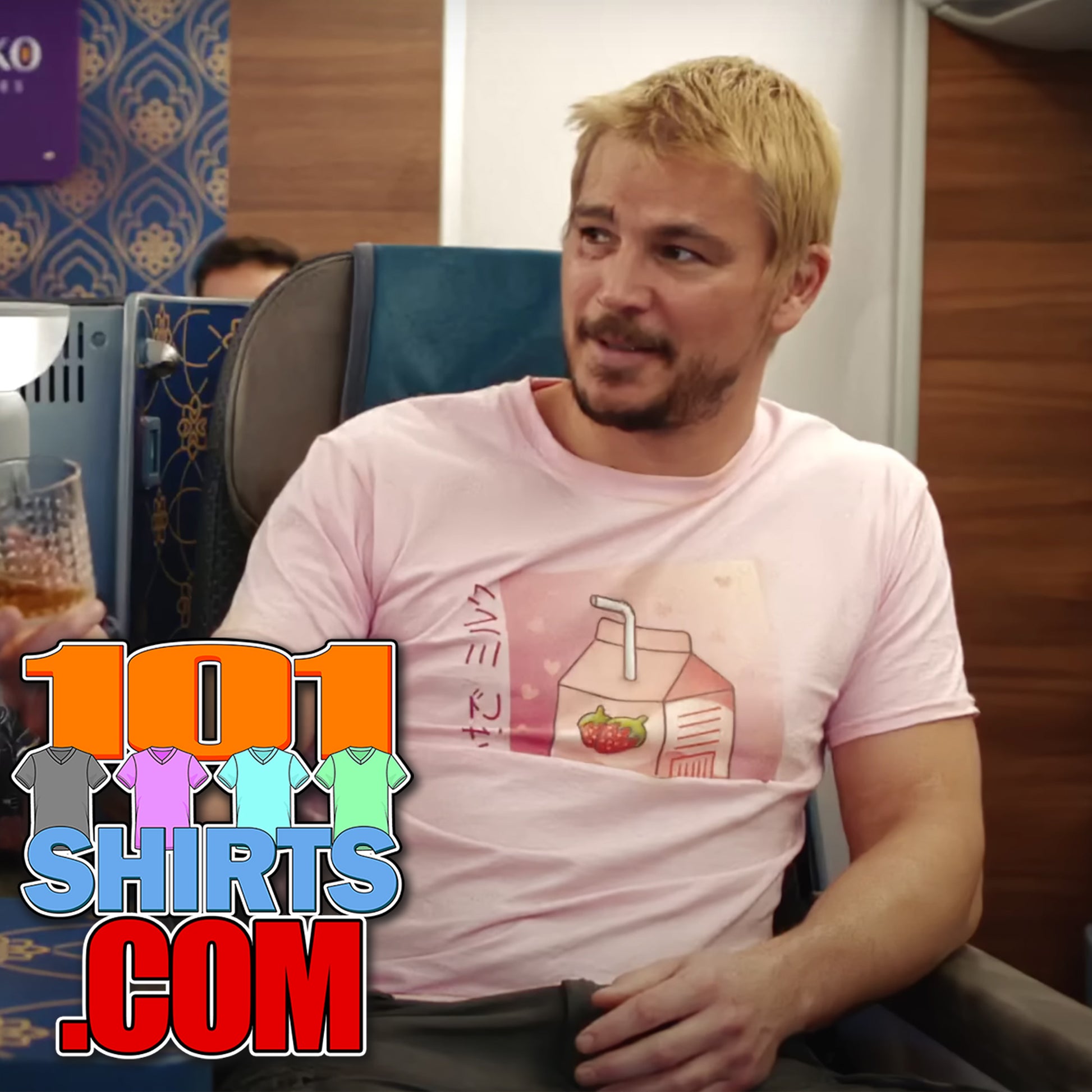 Fight or Flight Movie T-Shirt Josh Hartnett Lucas Reyes Japan Cute Kawaii Strawberry Milk Shirt